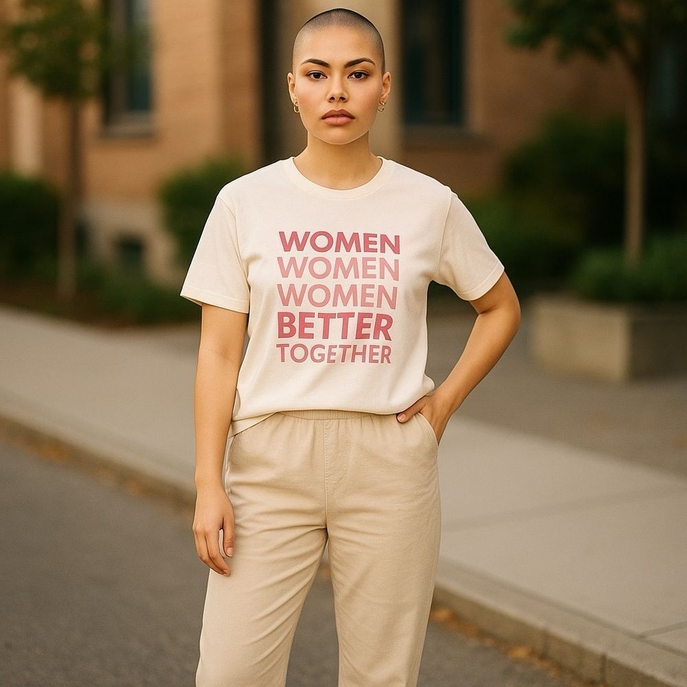 Draper James Feminist Women Better Together Tee Sz L